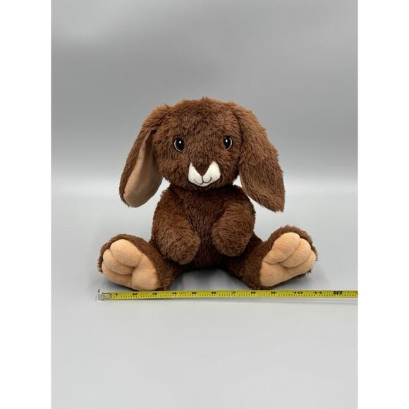 Hug & Luv Brown Cute Bunny Rabbit Sitting Plush 10” Stuffed Animal - Picture 3 of 8